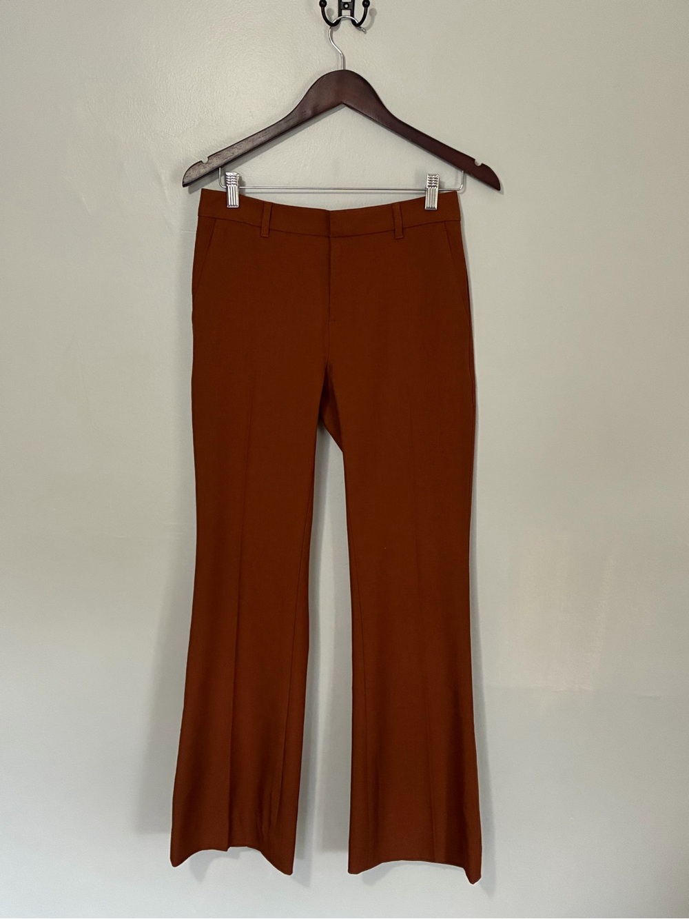 Banana Republic Rust Brown Boot-Cut Dress Pants women’s 2 petite
